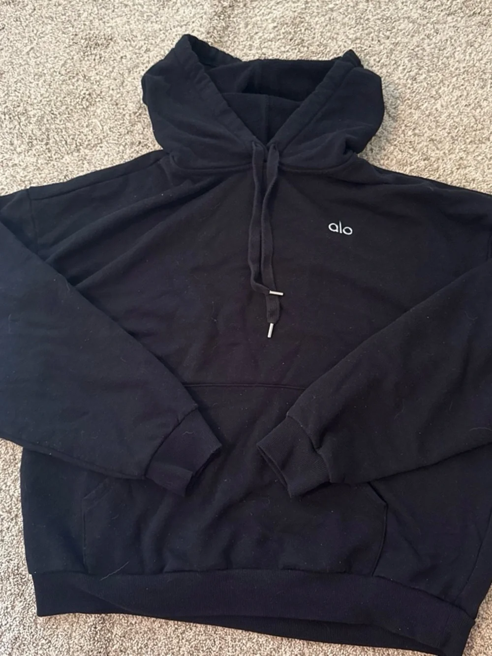 Alo Black Hoodie - Classic Pullover